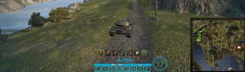 Мод синяя дамаг панель World of Tanks