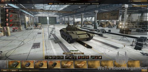 Мод бронзовый интерфейс ангара World of Tanks