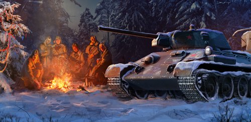 Конкурс новогодних танковых обоев