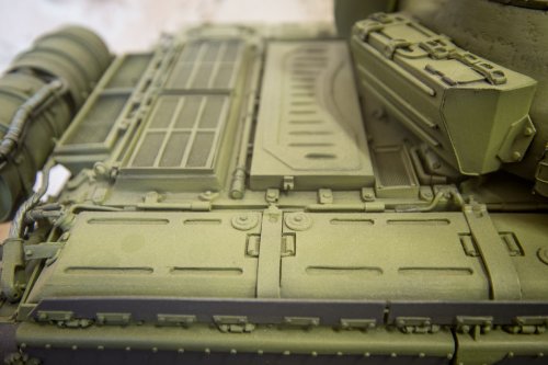 Т-72А из клея, бумаги и сеточек