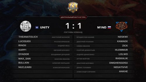 Матч V тура: Unity играют вничью с M1ND