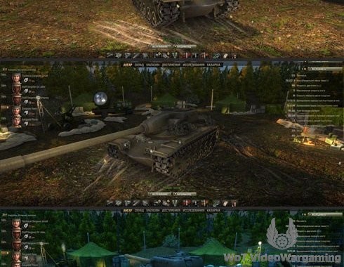 Летний ангар World of Tanks